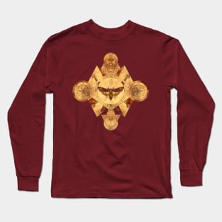 Death-head Hawkmoth in Sacred Geometry Ornament Long Sleeve T-Shirt